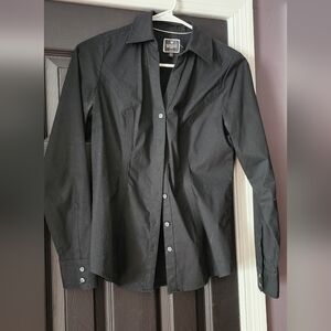 Express Black Button Down